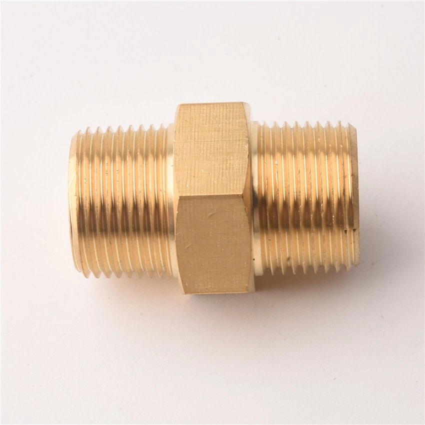 Brass Double Pipe Elbow Coupling Union Sanitary Tap Connector Fitting for Water