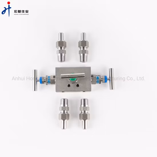 Collettori ad alta pressione a 3 vie con filettatura interna lavorati con precisione, realizzati in SS304 316L